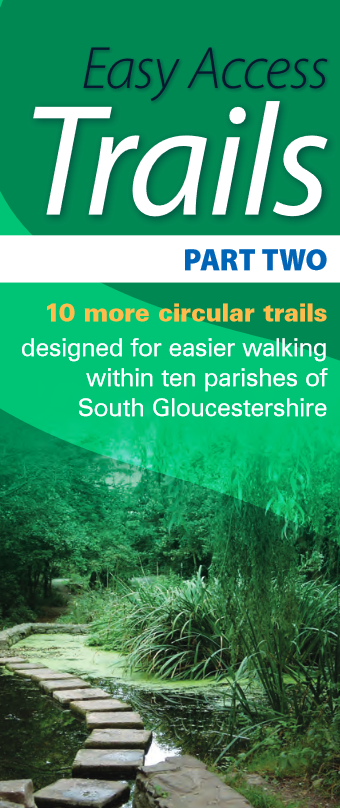 Banner image to introduce another ten easy access trails. The image shows a trail running alongside a pond. 